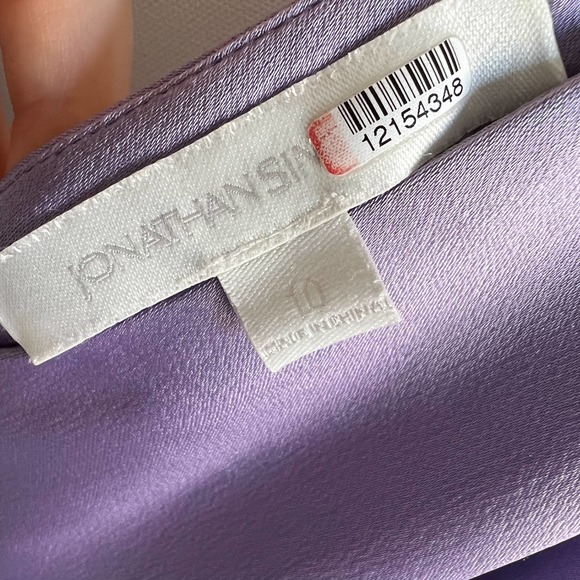 Elegant Lavender Midi Dress - Picture 8 of 14